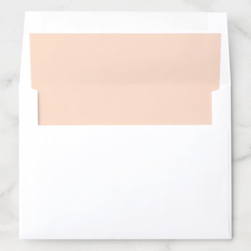 Pretty Light Orange Peach Colored Envelope Liner