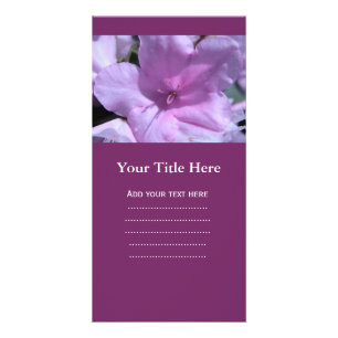 pretty light purple azalea flower photography. card