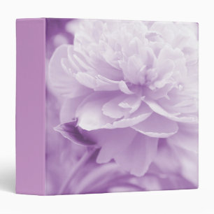Pretty Light Purple Peonies 1.5" Photo Album 3 Ring Binder