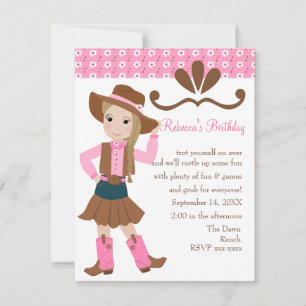 Pretty Lil' Cowgirl! Invitation