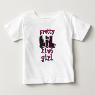 Pretty LIL Kiwi Girl Baby T-Shirt