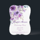 pretty lilac purple bridal shower invitation<br><div class="desc">floral purple bridal shower invitation</div>