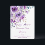 pretty lilac purple bridal shower invitation<br><div class="desc">floral purple bridal shower invitation</div>