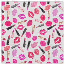 Pretty Lipstick Lip Prints Lipsticks Pattern Fabric