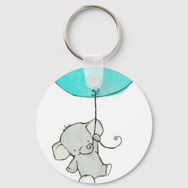 Pretty Little Adorable Elephant Keychain (Front)