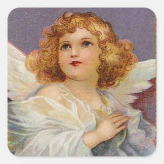 Pretty Little Angel Square Sticker