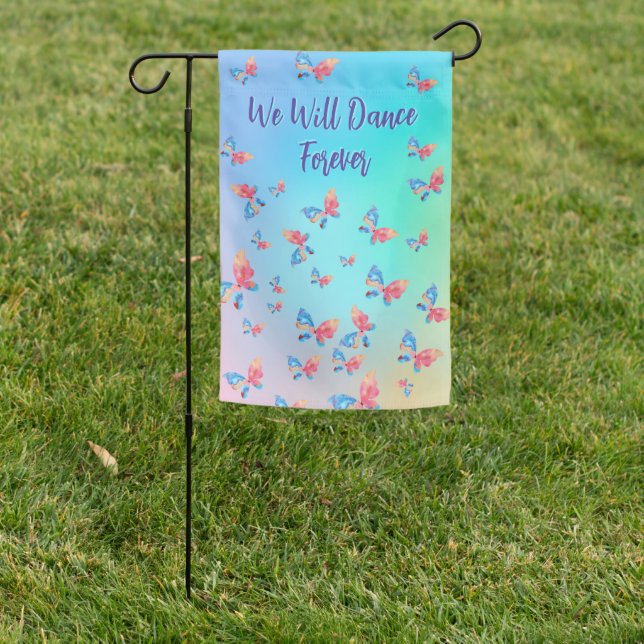 Pretty Little Butterflies Garden Flag (In SItu)