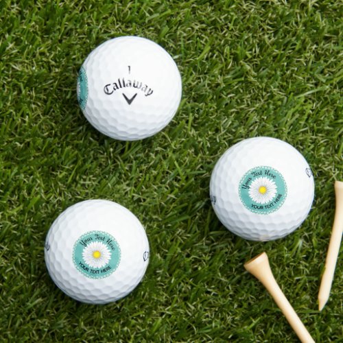 Pretty Little Daisy Golf Balls