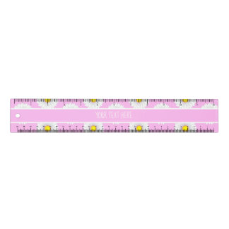 Pretty Little Daisy on Pink Ruler