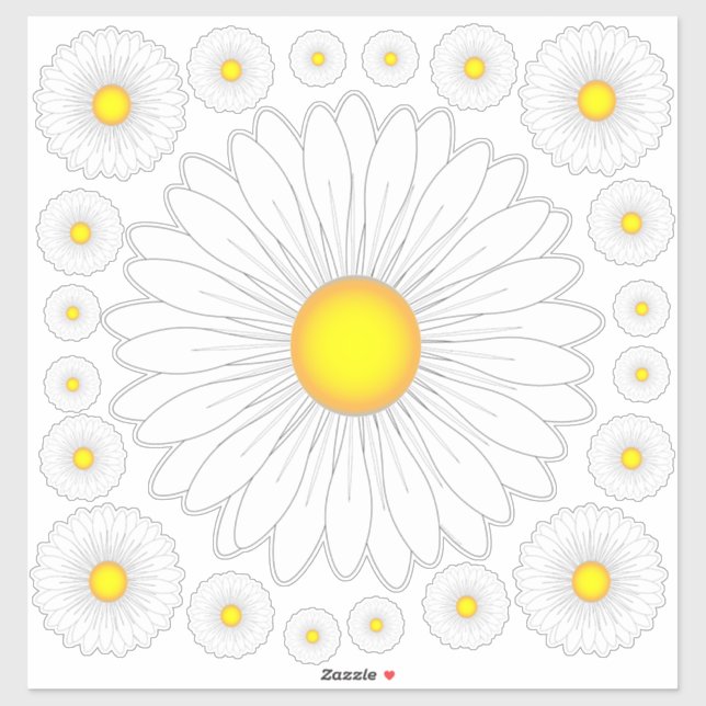 Pretty Little Daisy wall Sticker (Sheet)