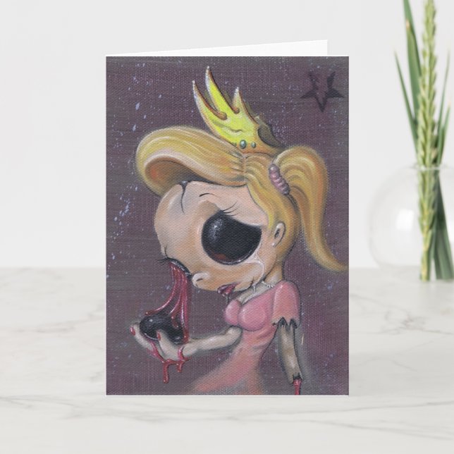 pretty little doll greeting card (Front)