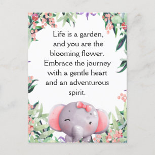 Pretty Little Elephant Postcard
