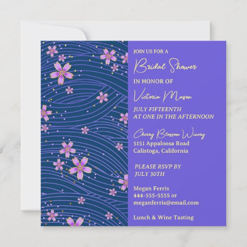 Pretty Little Flowers Bridal Shower Invitation