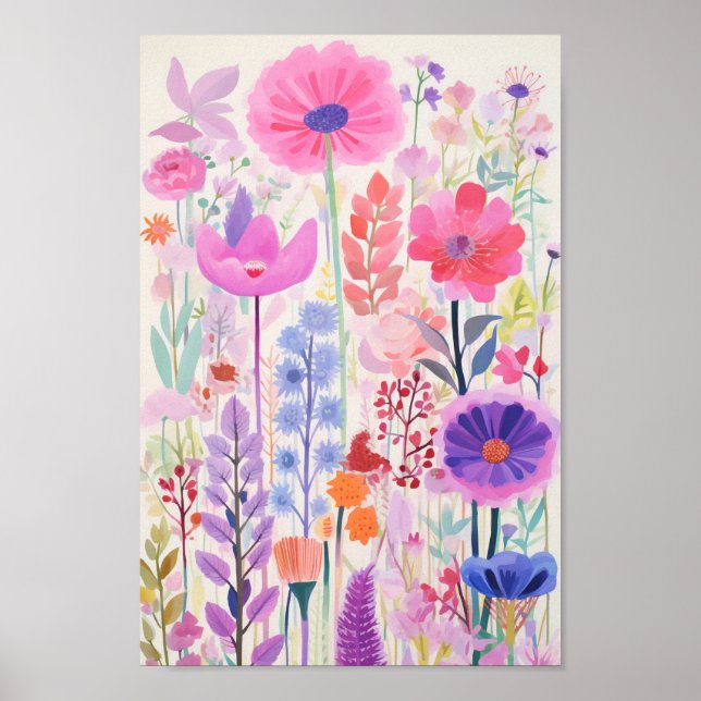 Pretty Little Flowers Poster (Front)