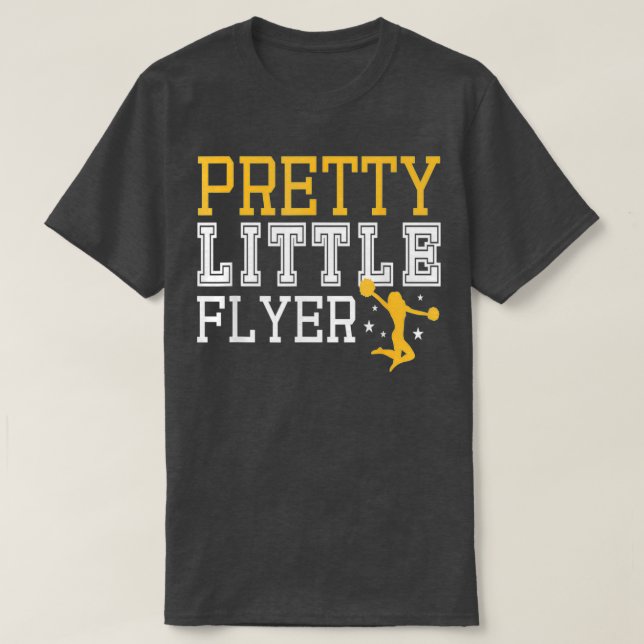 Pretty Little Flyer Cheerleading Cheerleader Acrob T-Shirt (Design Front)
