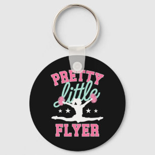 Pretty Little Flyer Funny Cheer Coach Cheerleading Keychain