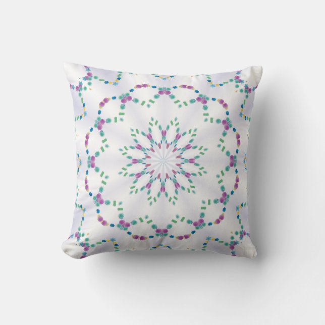 Pretty Little Garden Throw Pillow (Front)