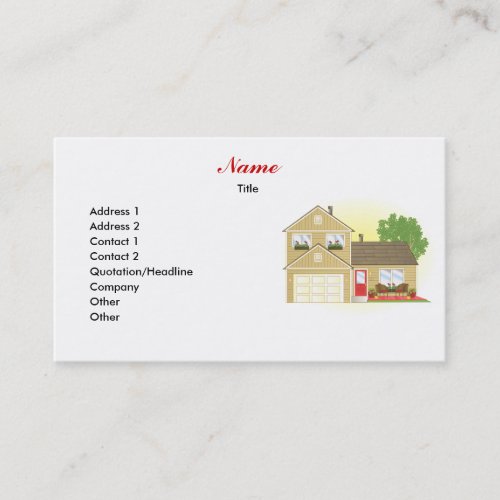 Pretty Little House Business Card Templates