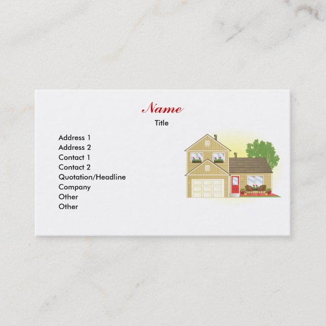 Pretty Little House Business Card (Front)