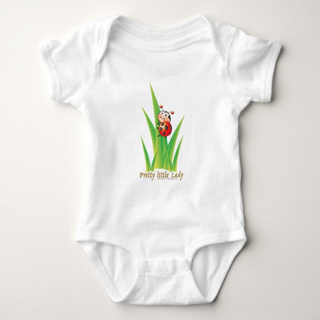 Pretty Little Lady Ladybug Baby Bodysuit (Front)