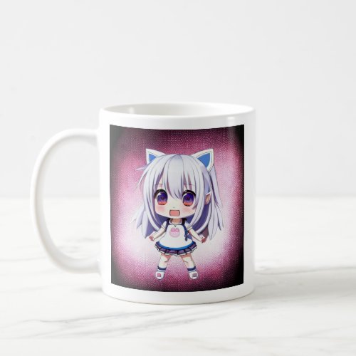 Pretty Little Latte Coffee Pun Anime Girl Coffee Mug