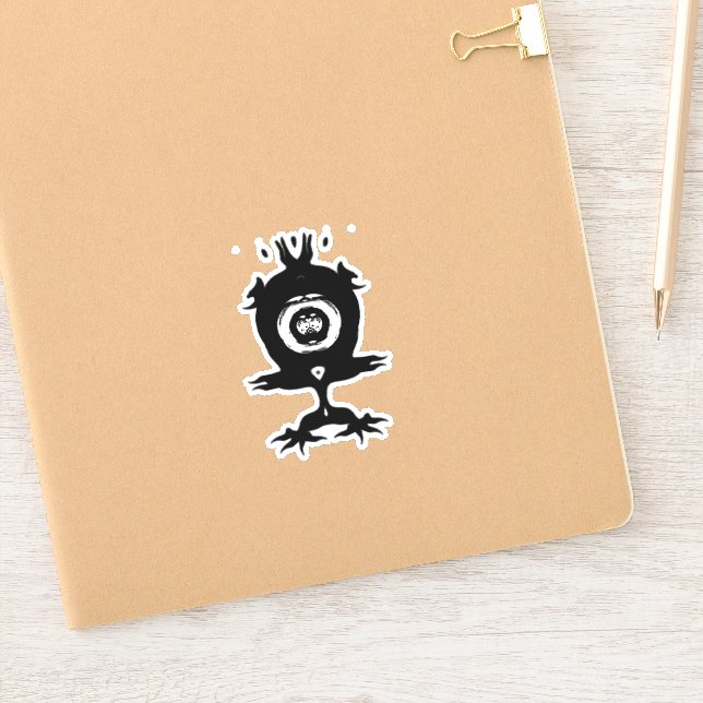 Pretty Little Monster Cute Weird Creature Sticker (Notebook)