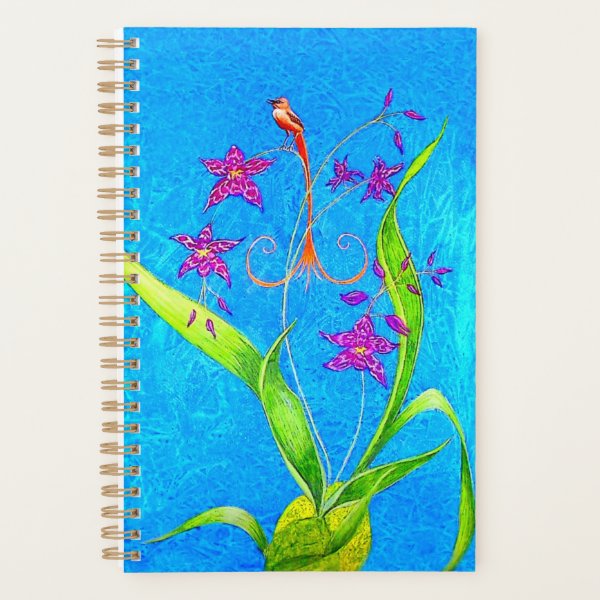 Pretty Little Orchid Bird Planner