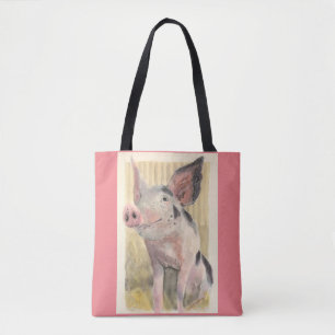 Pretty Little Pig Tote Bag