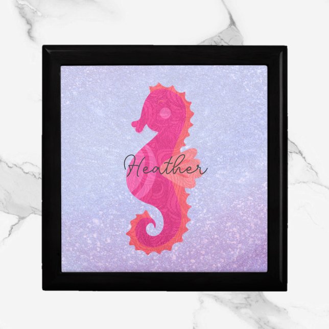 Pretty Little Pink Seahorse  Gift Box (Creator Uploaded)