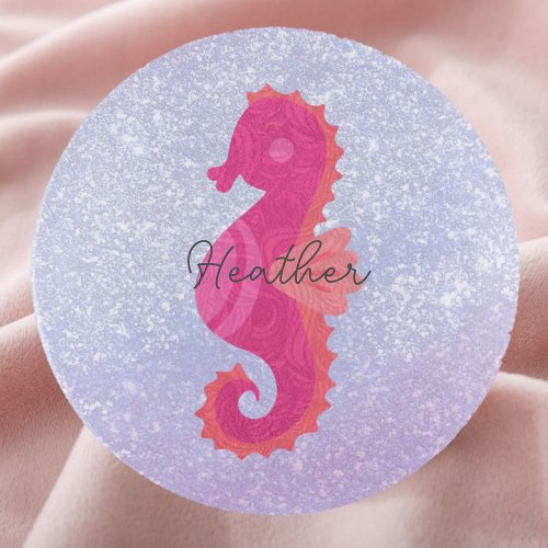 Pretty Little Pink Seahorse   Trinket Tray