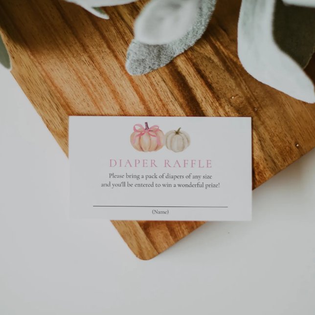 Pretty Little Pumpkin Diaper Raffle Card (Creator Uploaded)