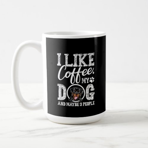 Pretty Little Rottweiler With  Coffee Mug