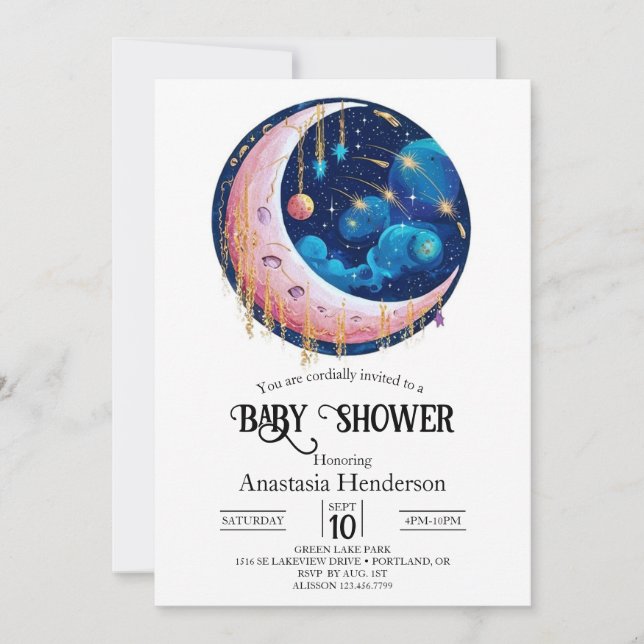 Pretty Little Stars Baby Shower Invitation (Front)