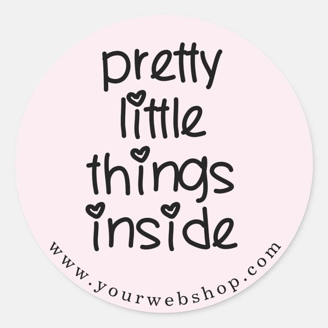 Pretty Little Things Custom Color Small Business Classic Round
