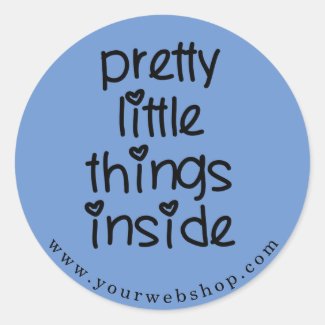 Pretty Little Things - Custom Color Small Business Classic Round Sticker