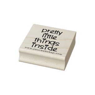 Pretty Little Things Inside - Small Business Rubber Stamp