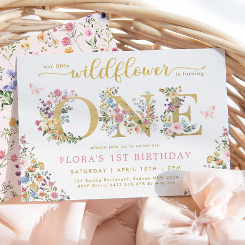 Pretty Little Wildflower Girl 1st Birthday Party I