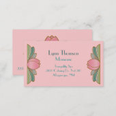 Pretty Lotus Flower Spa Business Card (Front/Back)