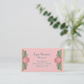 Pretty Lotus Flower Spa Business Card (Standing Front)