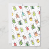 Pretty Lovebugs Beetles Baby Shower Invitation (Back)