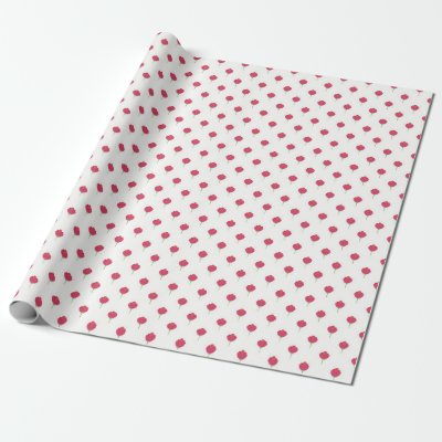 Pretty lush pink tulips pattern wrapping paper