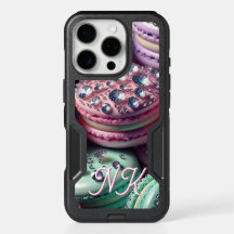 Pretty Macaron Bling Monogrammed