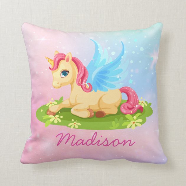 magical unicorn pillow