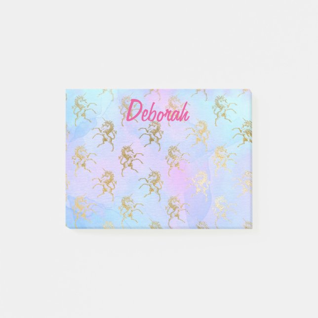 Pretty Magical Unicorns Post-it Notes (Front)