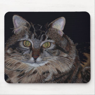 Pretty Maine Coon Cat Mouse Pad