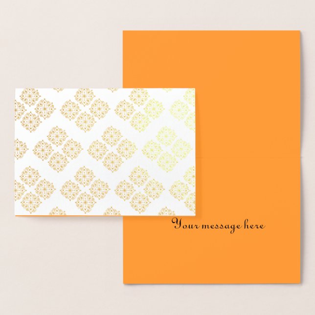 Pretty Mandala Print Relaxation Birthday Foil Card (Display)