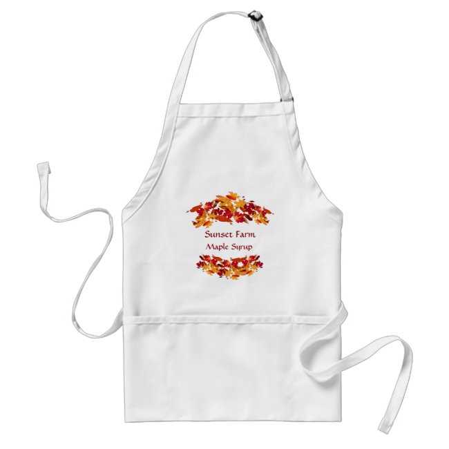 Pretty Maple Syrup Promotional Apron