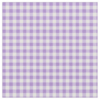 Pretty Mauve and White Check Gingham Fabric