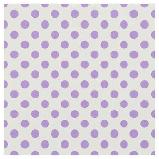 Pretty Mauve and White Polka Dots Violets Fabric