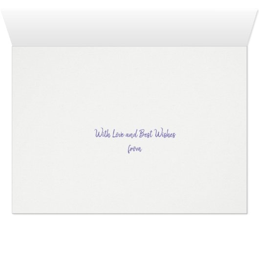 Pretty Mauve Granny Print for Partner Mother's Day (Inside Horizontal (Bottom))